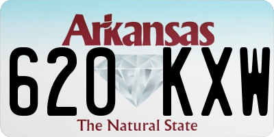 AR license plate 620KXW