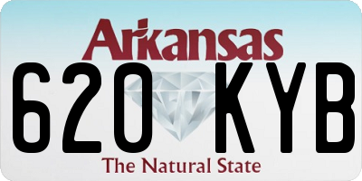 AR license plate 620KYB