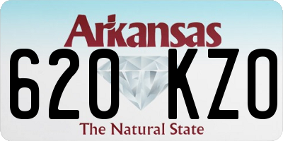 AR license plate 620KZO