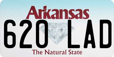 AR license plate 620LAD
