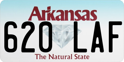 AR license plate 620LAF
