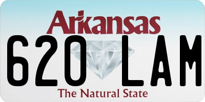 AR license plate 620LAM