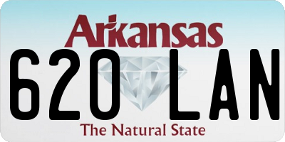AR license plate 620LAN