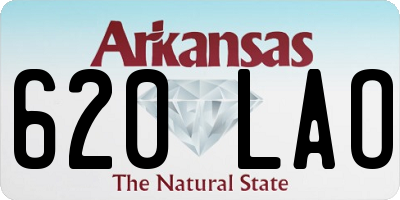 AR license plate 620LAO