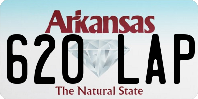 AR license plate 620LAP