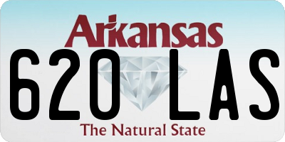 AR license plate 620LAS