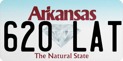 AR license plate 620LAT
