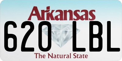 AR license plate 620LBL