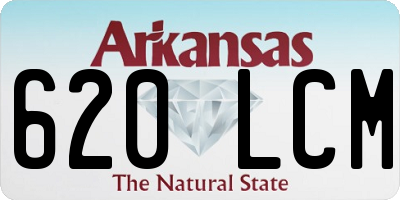 AR license plate 620LCM