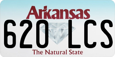 AR license plate 620LCS