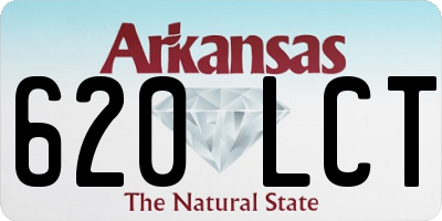 AR license plate 620LCT