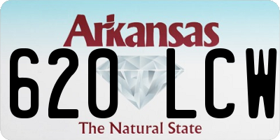AR license plate 620LCW