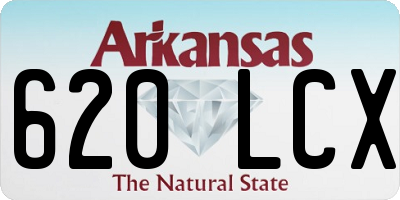 AR license plate 620LCX