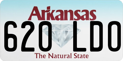 AR license plate 620LDO