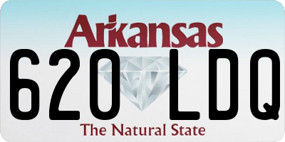 AR license plate 620LDQ