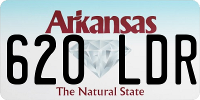 AR license plate 620LDR