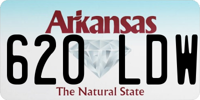 AR license plate 620LDW