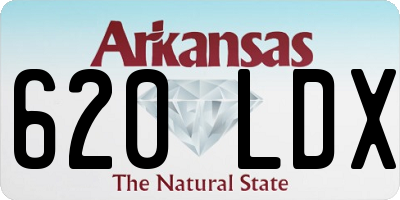 AR license plate 620LDX
