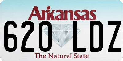 AR license plate 620LDZ