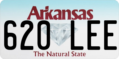 AR license plate 620LEE