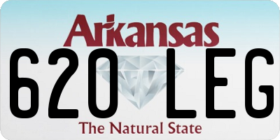 AR license plate 620LEG