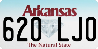 AR license plate 620LJO