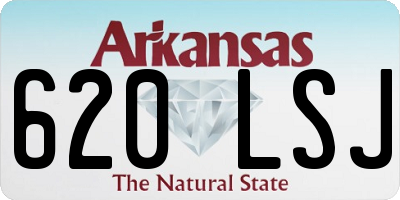 AR license plate 620LSJ