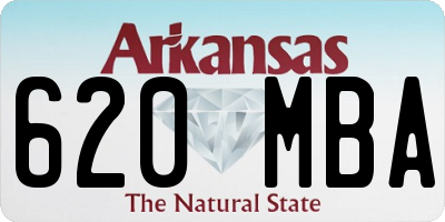 AR license plate 620MBA