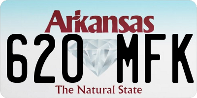 AR license plate 620MFK