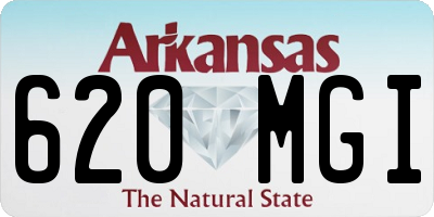 AR license plate 620MGI