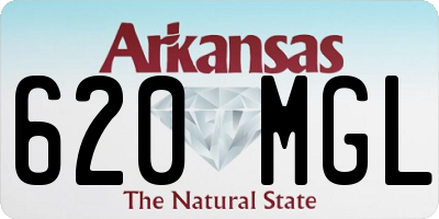 AR license plate 620MGL