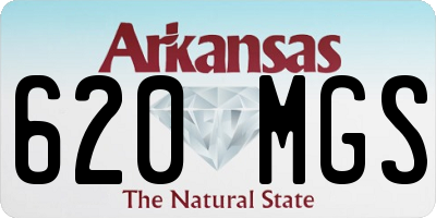 AR license plate 620MGS