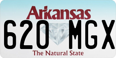 AR license plate 620MGX