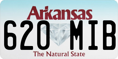 AR license plate 620MIB