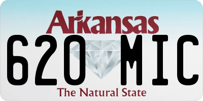 AR license plate 620MIC