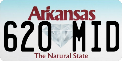 AR license plate 620MID