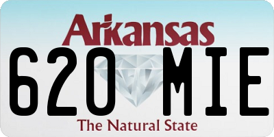 AR license plate 620MIE