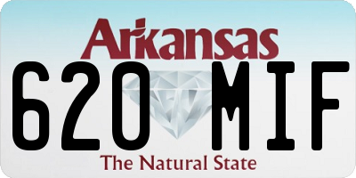 AR license plate 620MIF
