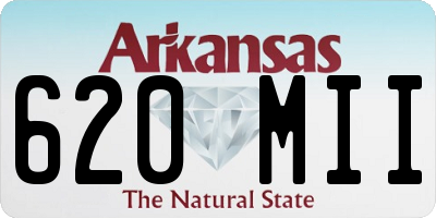 AR license plate 620MII