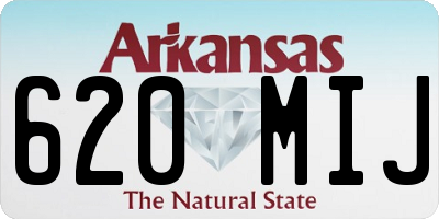 AR license plate 620MIJ