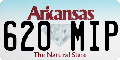 AR license plate 620MIP