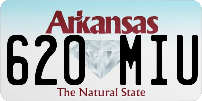 AR license plate 620MIU