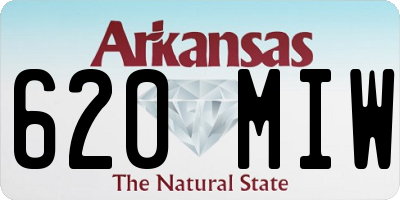 AR license plate 620MIW