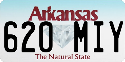 AR license plate 620MIY
