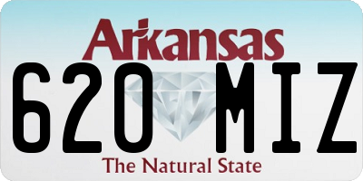 AR license plate 620MIZ