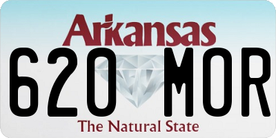 AR license plate 620MOR