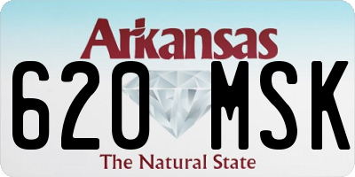 AR license plate 620MSK