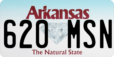 AR license plate 620MSN