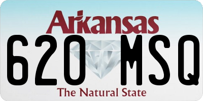 AR license plate 620MSQ
