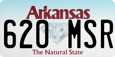 AR license plate 620MSR